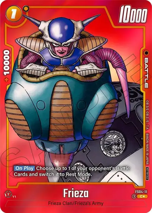 Frieza (Limited Pack MANGA Version 01) card art