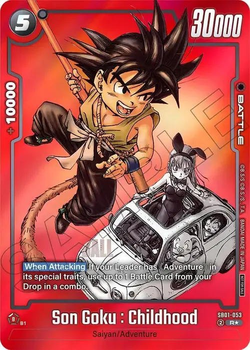 Son Goku : Childhood (Limited Pack MANGA Version 01) card art