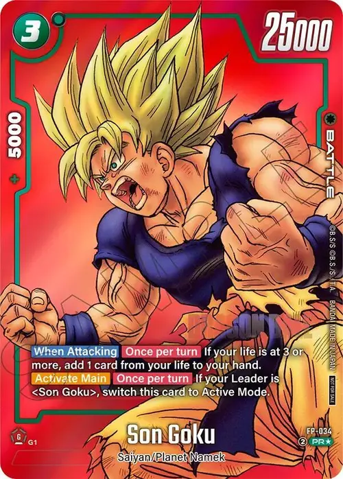 Son Goku (Limited Pack MANGA Version 01) card art