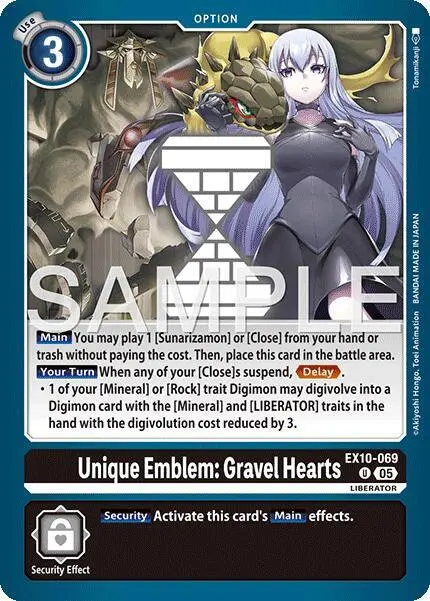 Unique Emblem: Gravel Hearts card art