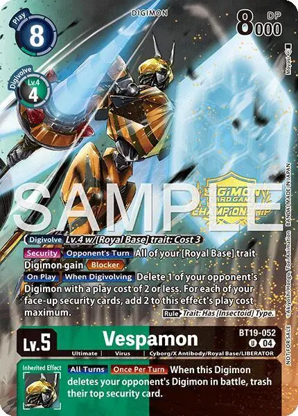 Vespamon (Championship 25-26 Tamers Pack) card art
