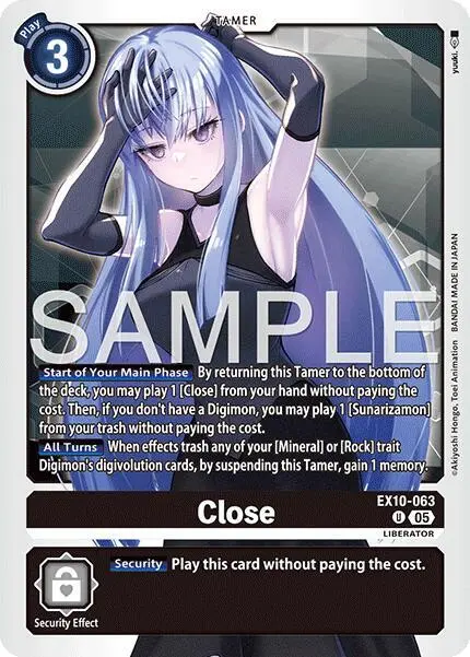 Close card art