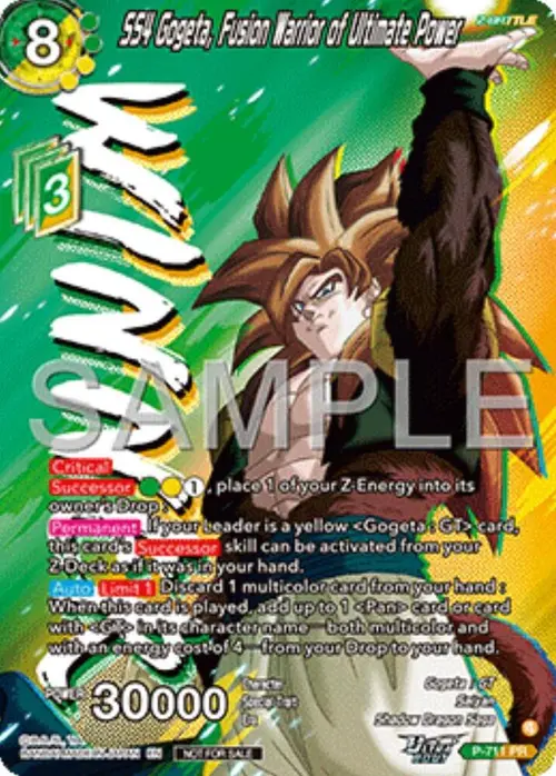 SS4 Gogeta, Fusion Warrior of Ultimate Power (Ultra-Bout Series Tournament Pack Vol.13) (Winner) card art