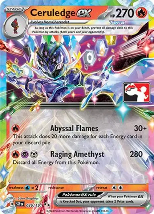 Ceruledge ex - 036/191 card art