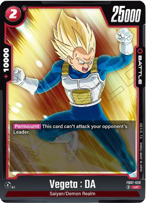 Vegeta : DA card art