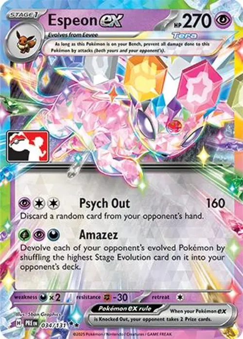Espeon ex - 034/131 card art
