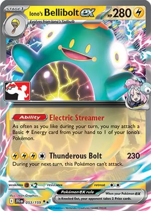 Iono's Bellibolt ex - 053/159 card art