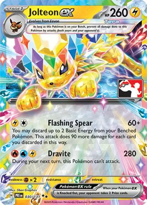 Jolteon ex - 030/131 card art
