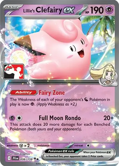 Lillie's Clefairy ex - 056/159 card art