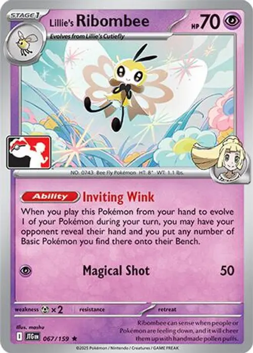 Lillie's Ribombee - 067/159 card art