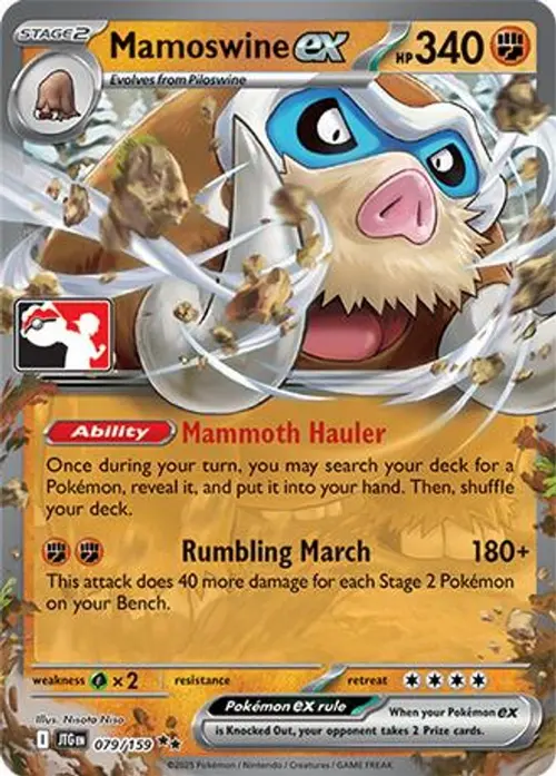 Mamoswine ex - 079/159 card art