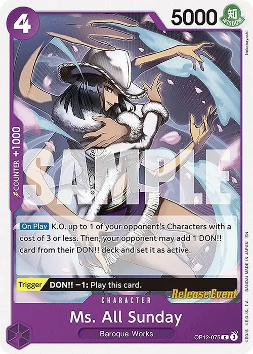 Ms. All Sunday card art