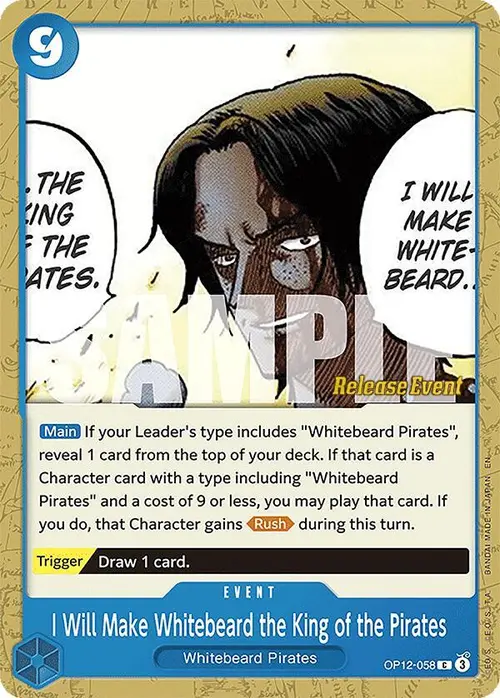 I Will Make Whitebeard the King of the Pirates card art