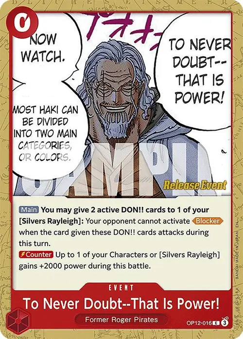 To Never Doubt--That Is Power! card art