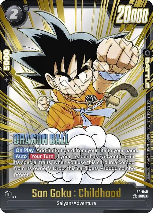 Son Goku : Childhood (Gold) card art