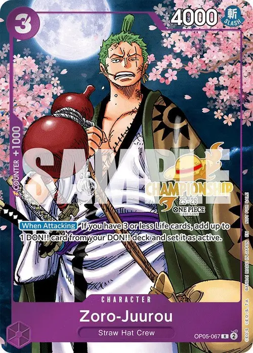 Zoro-Juurou (CS 25-26 Event Pack) card art