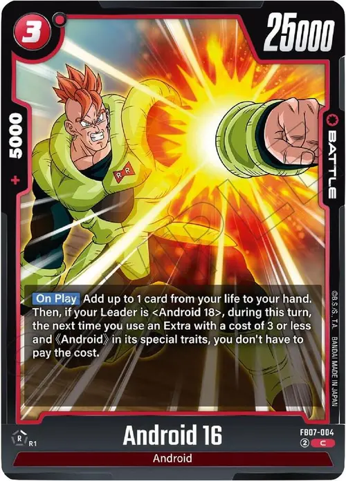 Android 16 card art