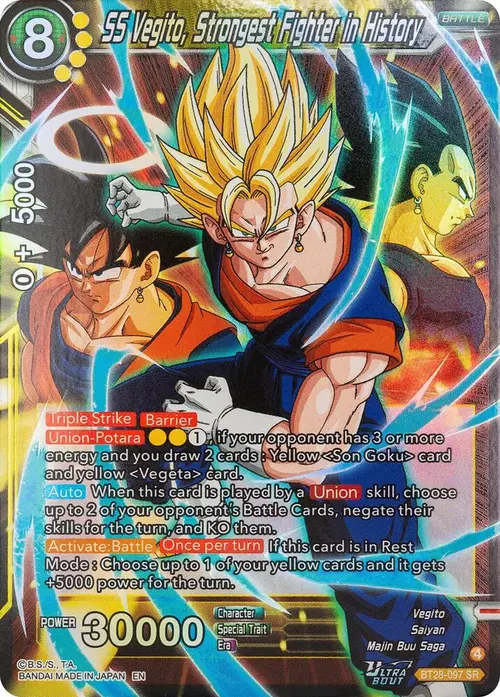 SS Vegito, Strongest Fighter in History card art