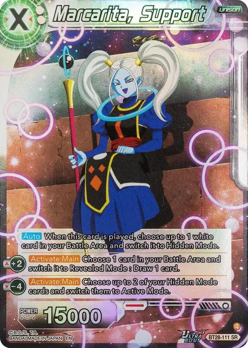 Marcarita, Support card art