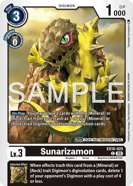 Sunarizamon card art