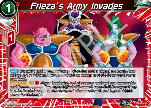 Frieza’s Army Invades card art