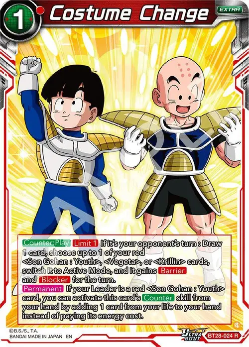 Costume Change card art