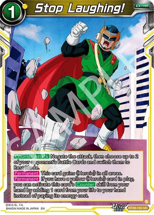 Stop Laughing! card art
