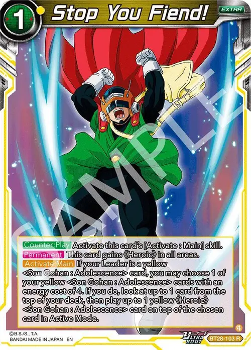 Stop You Fiend! card art
