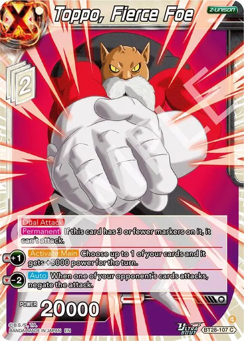 Toppo, Fierce Foe card art