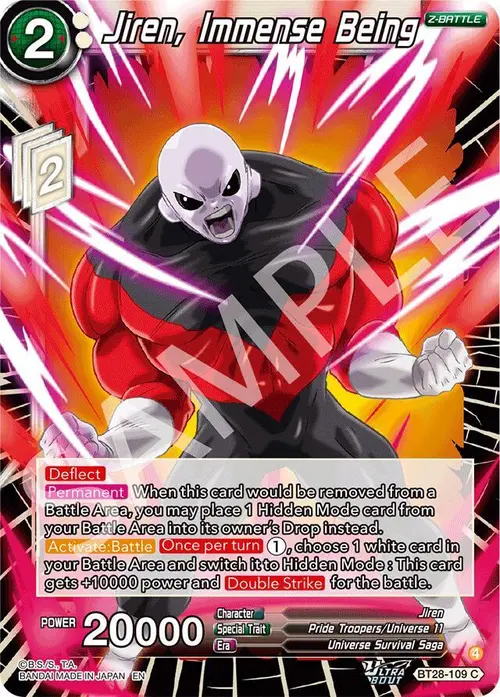 Jiren, Immense Being card art