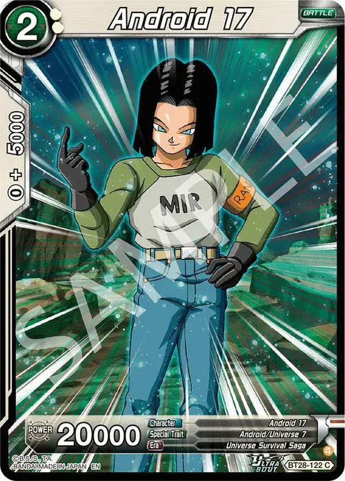 Android 17 card art