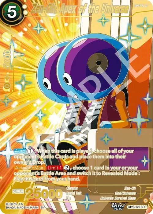 Zen-Oh, Apex of the Universe (SPR) card art