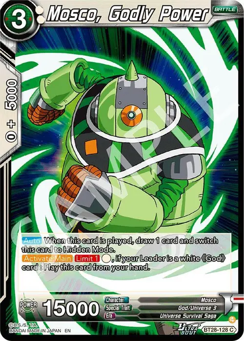 Mosco, Godly Power card art