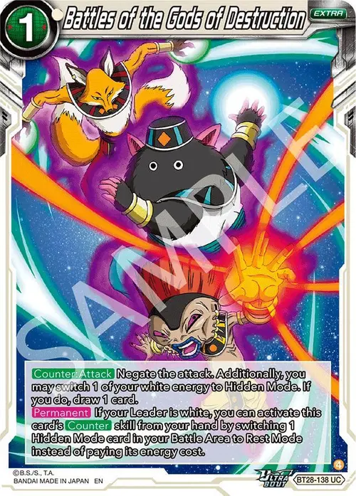 Battles of the Gods of Destruction card art