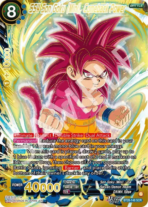SS4 Son Goku (Mini), Comeback Power card art