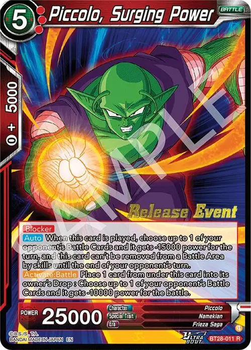 Piccolo, Surging Power card art
