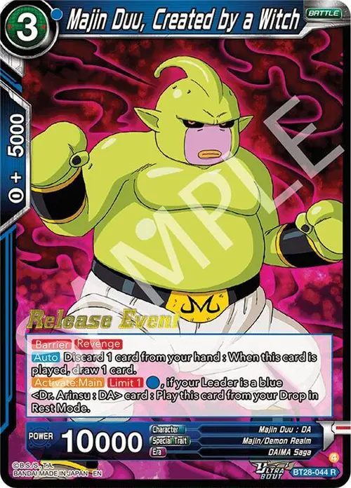 Majin Duu, Created by a Witch card art