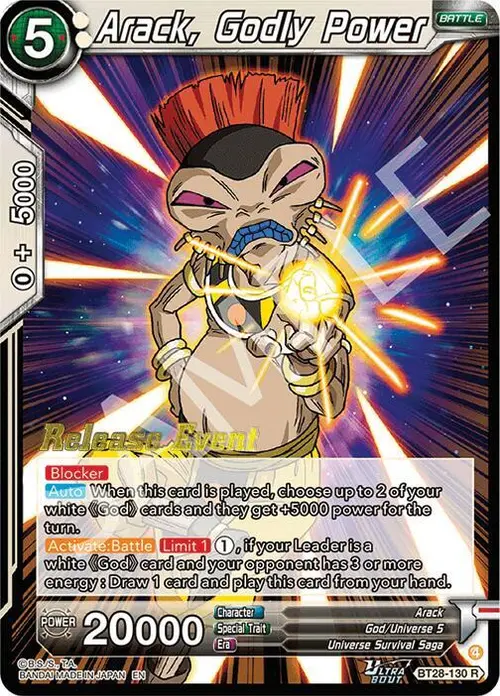Arack, Godly Power card art