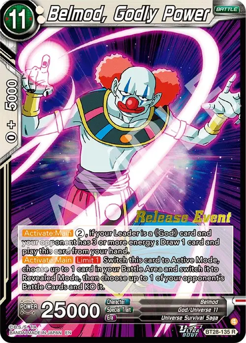 Belmod, Godly Power card art