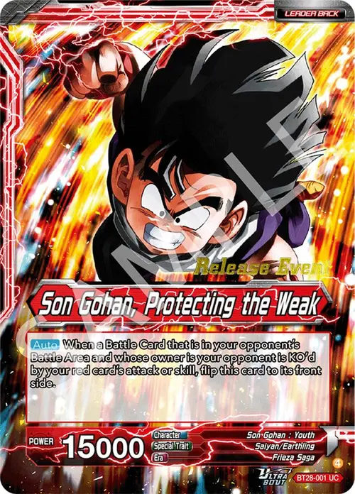 Son Gohan // Son Gohan, Protecting the Weak card art