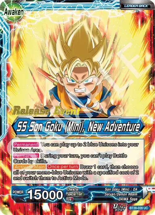 Son Goku (Mini) // SS Son Goku (Mini), New Adventure card art
