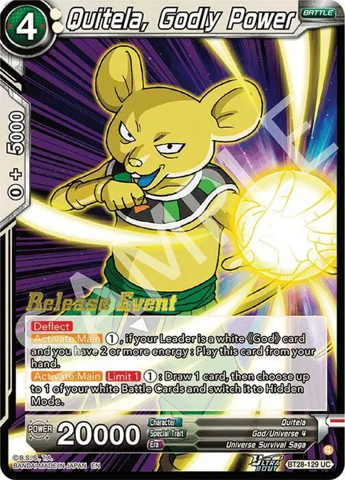 Quitela, Godly Power card art