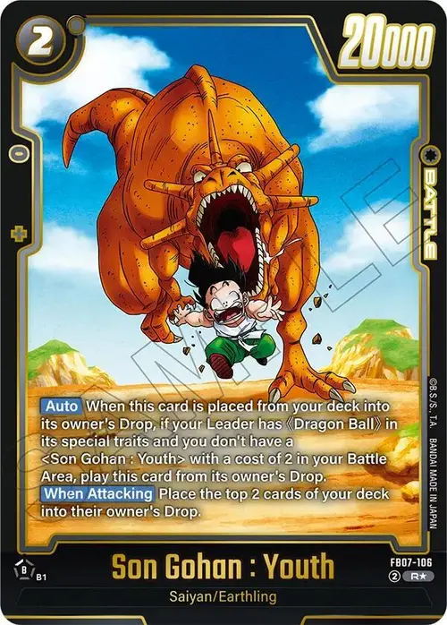 Son Gohan : Youth (Alternate Art) card art