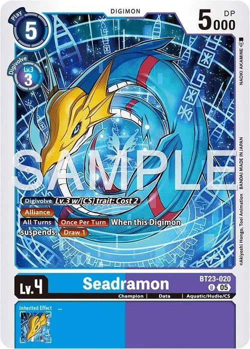 Seadramon card art
