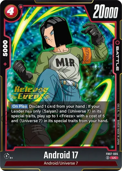 Android 17 card art
