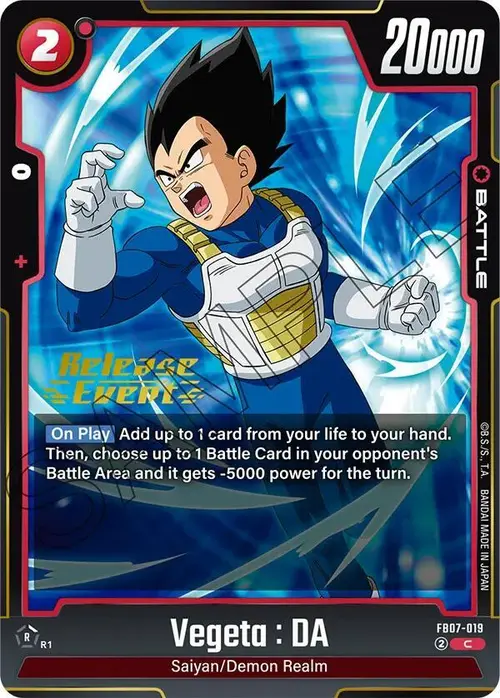 Vegeta : DA card art