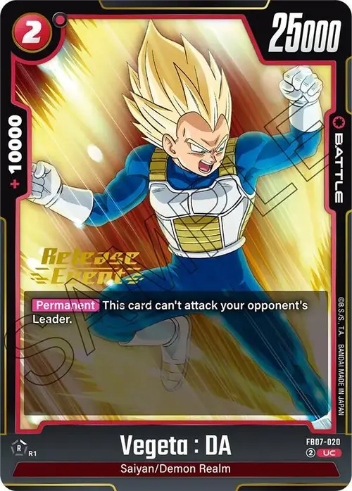 Vegeta : DA card art