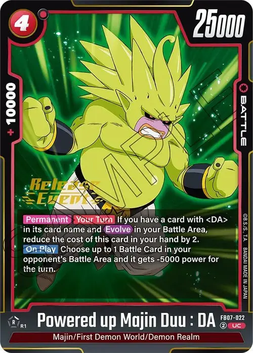Powered up Majin Duu : DA card art