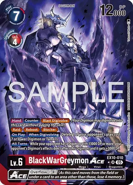 BlackWarGreymon ACE (Alternate Art) card art