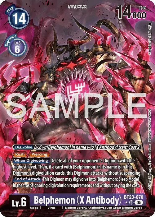 Belphemon (X Antibody) (Alternate Art) card art